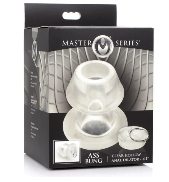 ASS BUNG CLEAR HOLLOW ANAL DILATOR 4.1 " - XRAG756XL