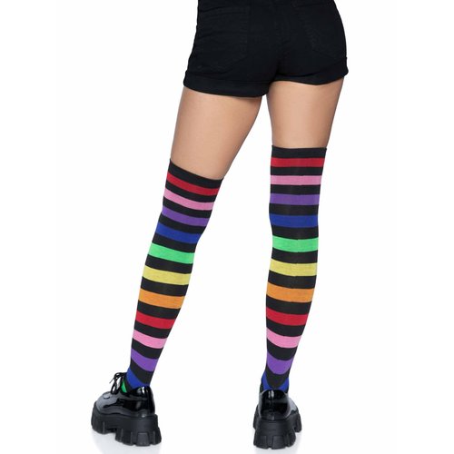 Aurora Rainbow Thigh High Socks - 6927      10122