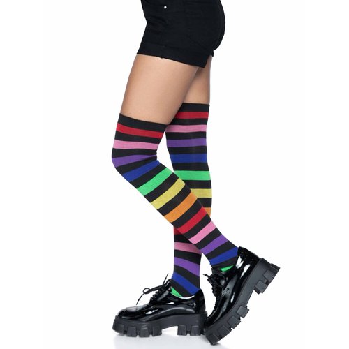 Aurora Rainbow Thigh High Socks - 6927      10122
