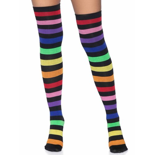 Aurora Rainbow Thigh High Socks - 6927      10122