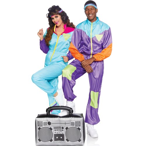 Awesome 80s Tracksuit Couple's Costume - awesome-80s-tracksuit-couples-costume