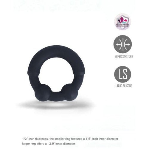 AXEL LIQUID SILICONE REINFORCED C-RING BLACK - MTBO2604