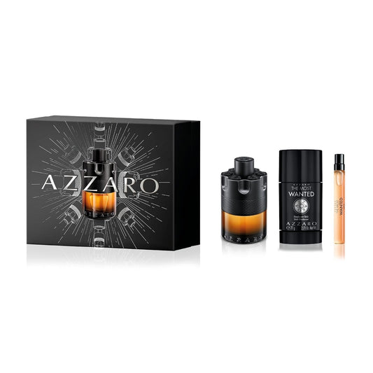 AZZARO MOST WANTED PARFUME 3PC SET, MEN'S GIFT SET-Pinkfoxxx