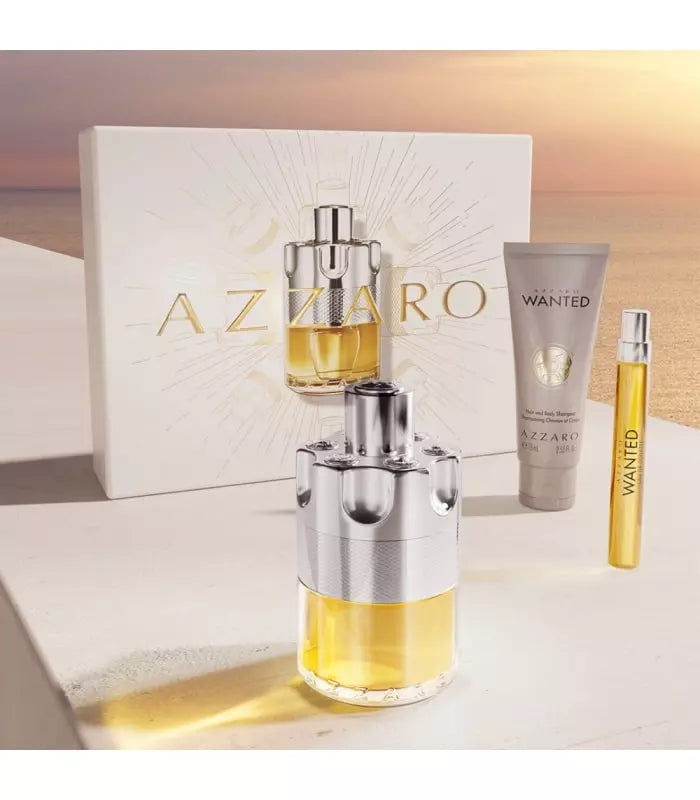 AZZARO WANTED 3PC SET, MEN'S GIFT SET, EDT