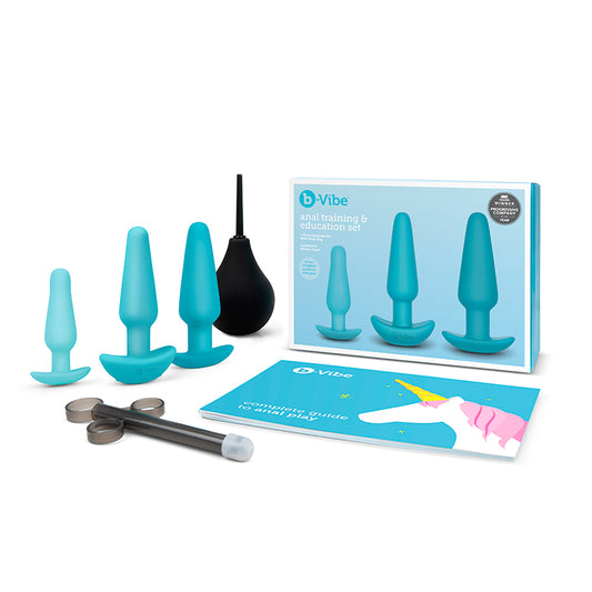 b-Vibe 7-Piece Anal Training & Education Set Teal-Pinkfoxxx