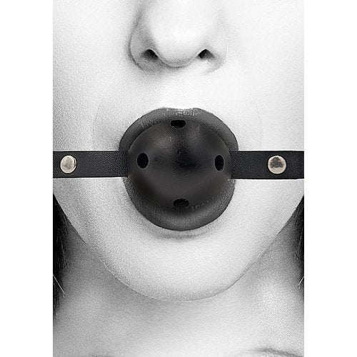 B&W BREATHABLE BALL GAG BLACK - SHTOU673BLK