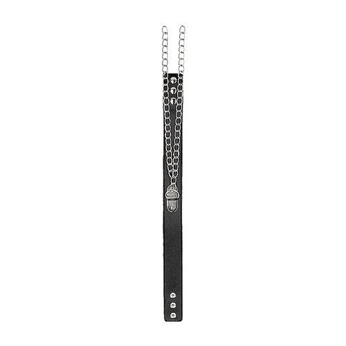 B&W COLLAR W/ HANDCUFFS STRAPS & CHAIN - SHTOU670BLK