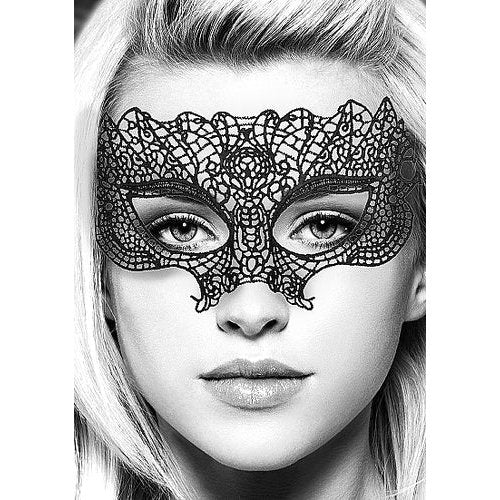 B&W LACE EYE MASK PRINCESS - SHTOU684BLK