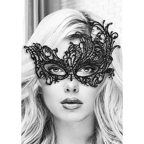 B&W LACE EYE MASK ROYAL - SHTOU687BLK