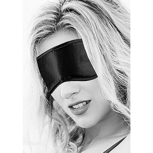 B&W SATIN EYE MASK - SHTOU681BLK