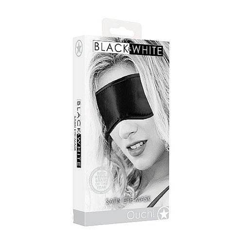 B&W SATIN EYE MASK - SHTOU681BLK