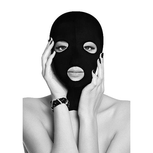 B&W SUBVERSION MASK W/ OPEN MOUTH AND EYE - SHTOU689BLK