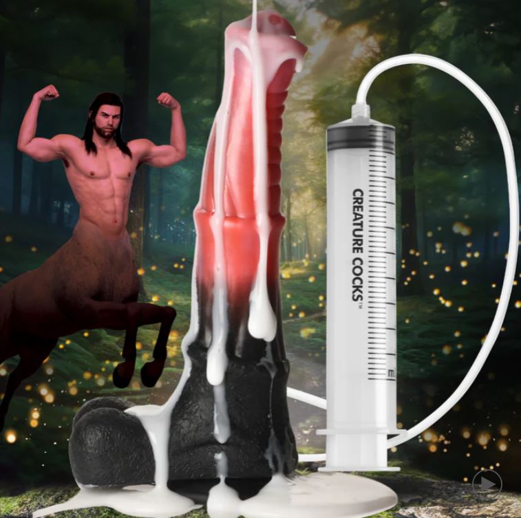 CREATURE COCKS CENTAUR EXPLOSION SQUIRTING DILDO - XRAH308