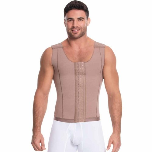Male Sleeveless Vest 3 level hook. It is a shirt-type girdle that helps maintain a correct