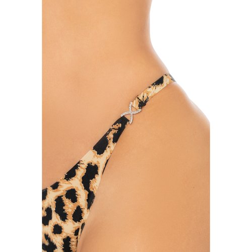 Thong with seamless edges and rhinestone side detail. Smooth, minimal, and subtl
