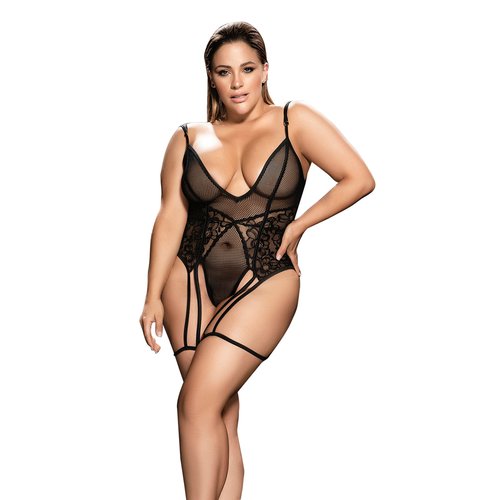 Let yourself be carried away by eroticism in this bodysuit that masterfully combines fishn