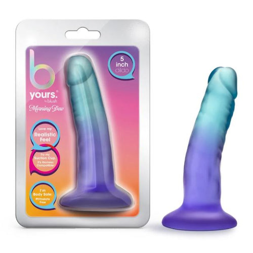 B YOURS MORNING DEW 5 DILDO INDIGO " - BN38400