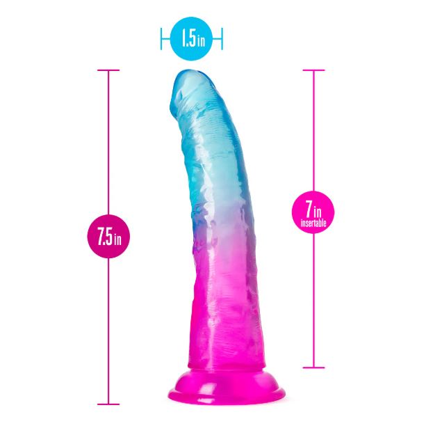 B YOURS BEAUTIFUL SKY 7 DILDO SUNSET " - BN38408