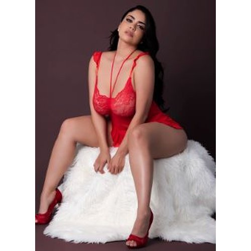 BABY DOLL & THONG SET RED 2XL