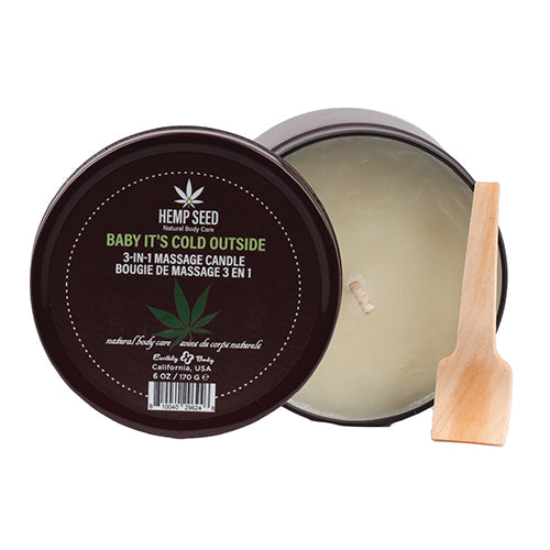 HEMP SEED 3-IN-1 BABY ITS COLD OUTSIDE CANDLE 6 OZ - EBHSCH023C