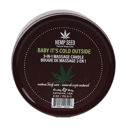 HEMP SEED 3-IN-1 BABY ITS COLD OUTSIDE CANDLE 6 OZ - EBHSCH023C
