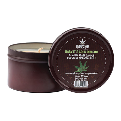 HEMP SEED 3-IN-1 BABY ITS COLD OUTSIDE CANDLE 6 OZ - EBHSCH023C