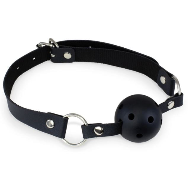 KINK CURIOUS BALL GAG & NIPPLE CLAMPS SET BLACK - FRKINK002241