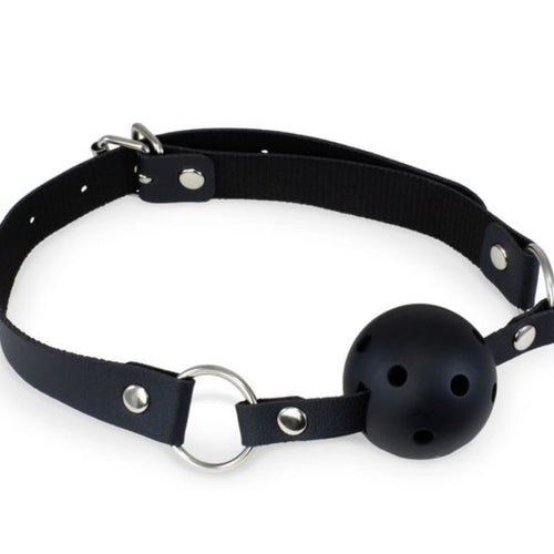 KINK CURIOUS BALL GAG & NIPPLE CLAMPS SET BLACK - FRKINK002241