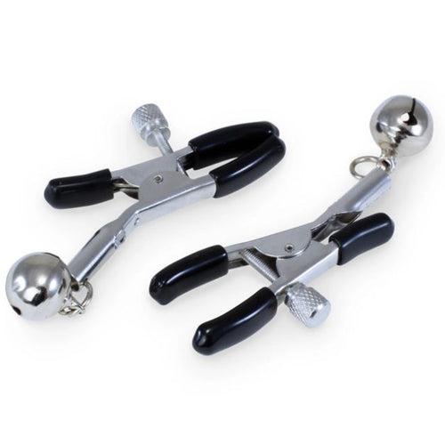 KINK CURIOUS BALL GAG & NIPPLE CLAMPS SET BLACK - FRKINK002241