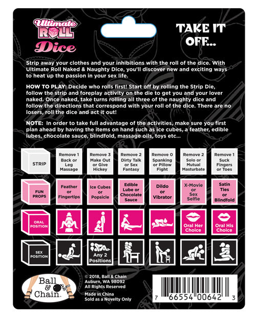 NAKED & NAUGHTY DICE - BLCDG13