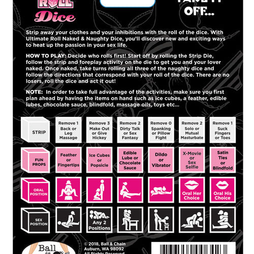 NAKED & NAUGHTY DICE - BLCDG13