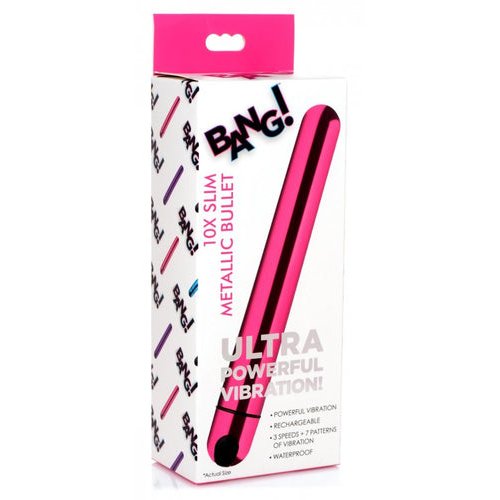 BANG! 10X SLIM METALLIC BULLET PINK - XRAG764PNK