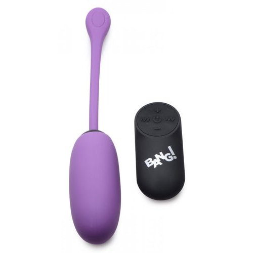 BANG! 28X PLUSH EGG & REMOTE CONTROL PURPLE - XRAG590PUR