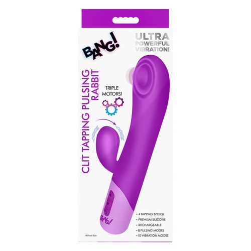 Bang! Clit Tapping Pulsing Rabbit-Purple