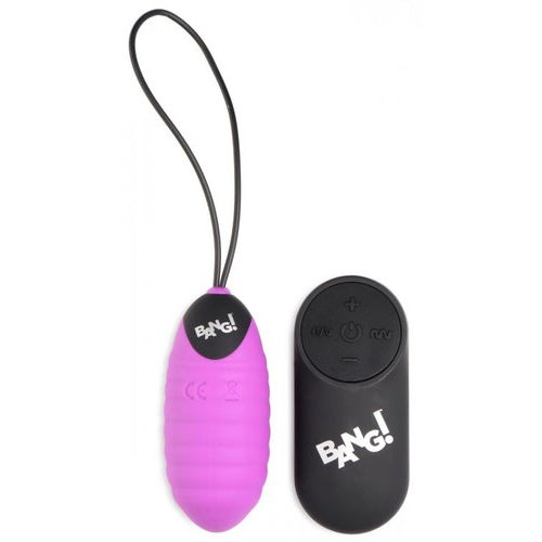BANG! SWIRL SILICONE EGG PURPLE - XRAG951