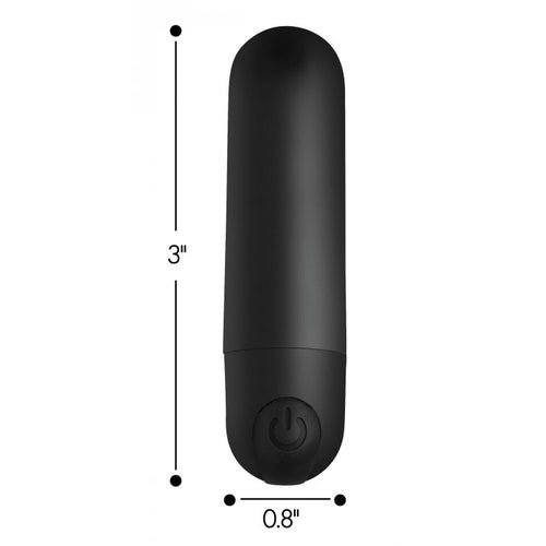 BANG! VIBRATING BULLET W/ REMOTE CONTROL BLACK - XRAG366BLK
