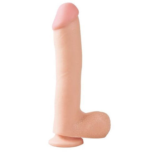 BASIX RUBBER WORKS 10IN DONG W/SUCTION CUP FLESH - PD422221