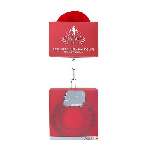 BEGINNER'S HANDCUFFS FURRY RED - SHTOU002RED