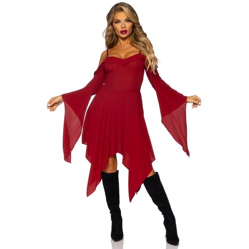 Bell Sleeved Peasant Dress - 87117     00101