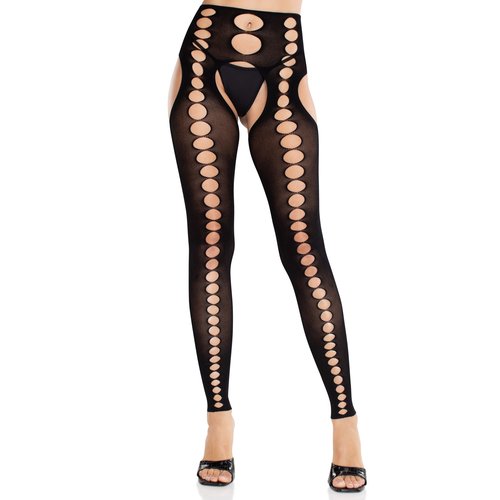 Bex Cut-Out Suspender Tights - 9244      00122