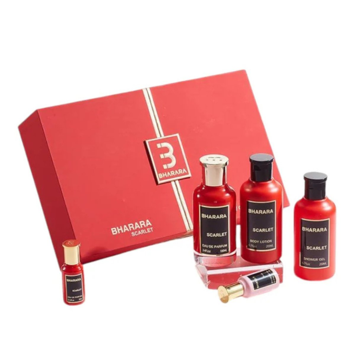 SET BHARARA SCARLET 5PC SET, WOMEN'S GIFT SET, EDP