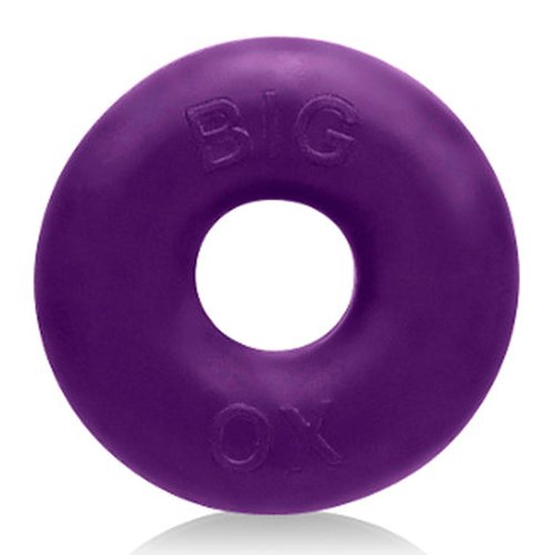BIG OX COCKRING SILICONE/TPR BLEND EGGPLANT ICE (NET) - OX3022EGPIC