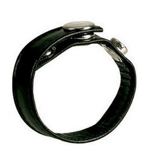 BLACK LEATHER RING - SE141103