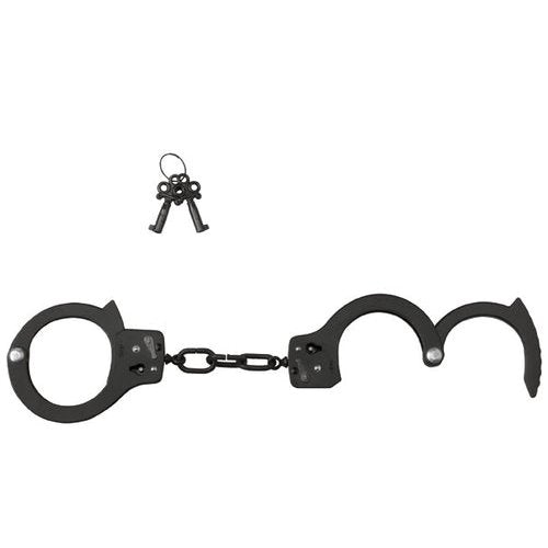 BLACK SINGLE LOCK HANDCUFFS - SPL08G1A