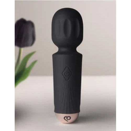 BLACK TULIP RECHARGEABLE MINI WAND - RO16MWBTBK