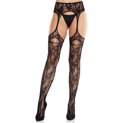 Bloom Net Garter Belt Stockings - 1612      00122