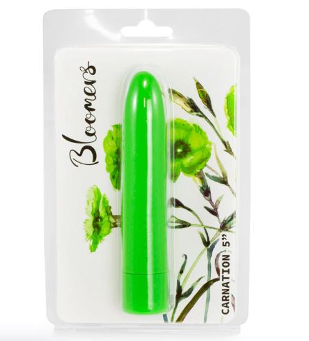 BLOOMERS CARNATION VIBRATOR 5IN GREEN - FRBLMR010035