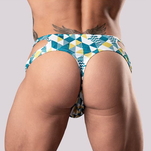 CUT IT OUT! CUTOUT THONG BLUE S/M - MP237292BUSM