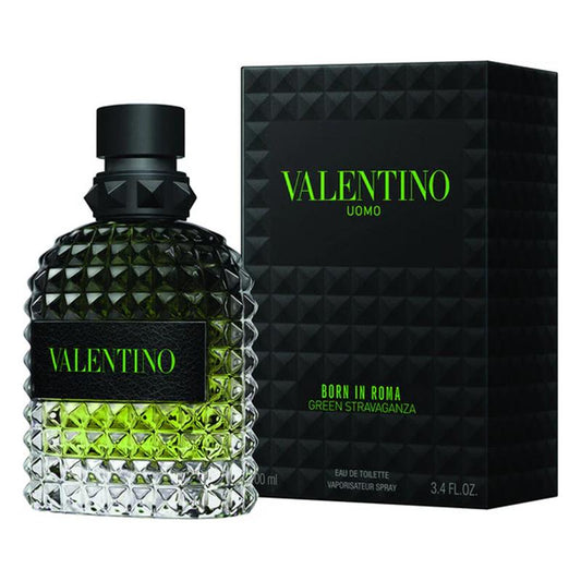 BORN IN ROMA 3.4OZ, GREEN EXTRAVAGANZA, MEN'S PERFUME-Pinkfoxxx