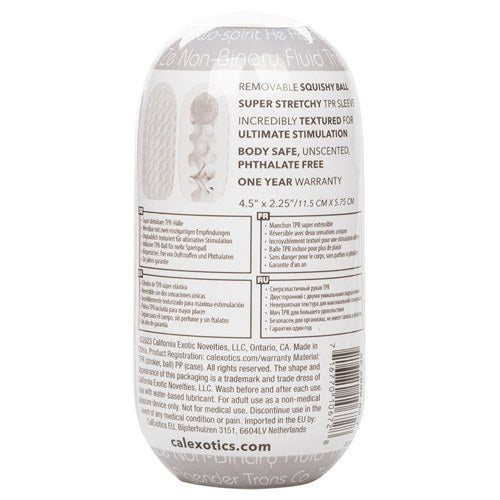 Boundless Reversible Squishy Ball Stroker-Smoke